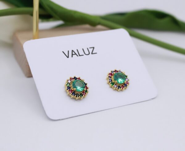 AROS TURQUESA MULTICOLOR 1 CM